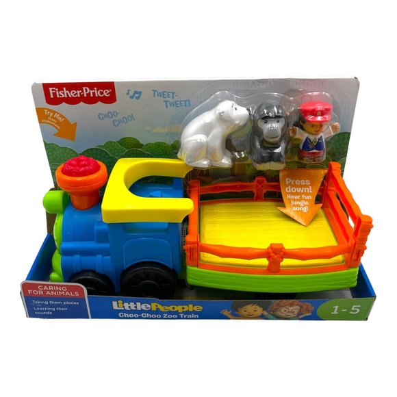 Fisher Price Little People Choo Choo Zoo Train Set Toys Educational Toy SEALED - Picture 1 of 8